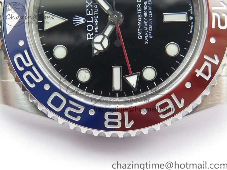 0407 Stylish GMT-Master II 126710 BLRO 904L BP Maker 1:1 Best Edition Black Dial On 904L Oyster Bracelet A3285 (Correct Hand Stack) 2521